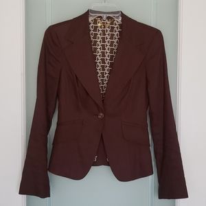 beautifull bebe brown twill jacket size 6